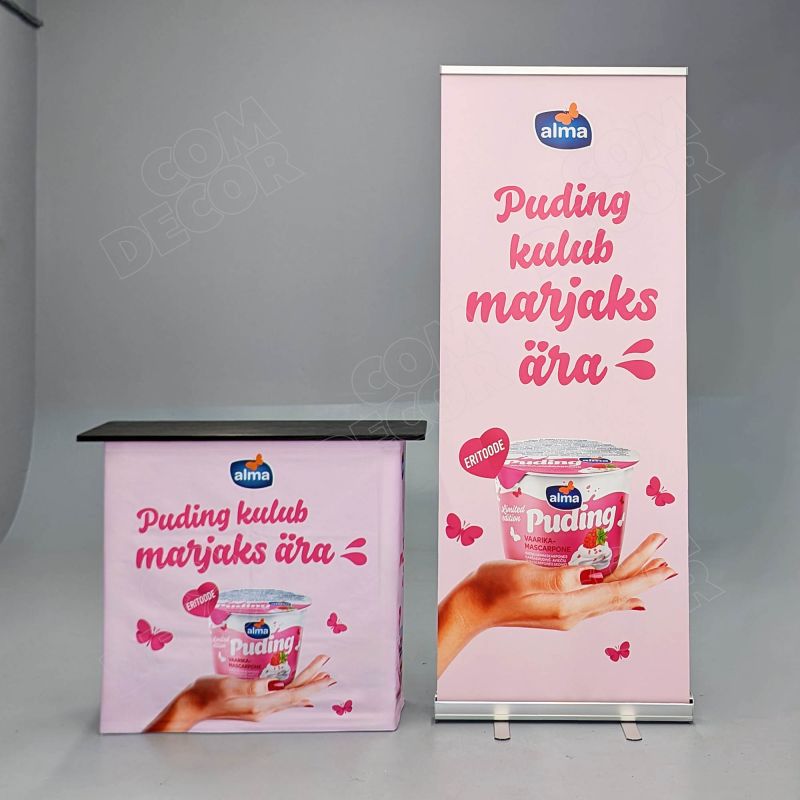 Messilaud / esitluslaud ja roll-up
