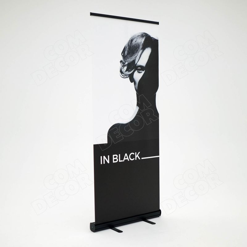 Black stand for the conference