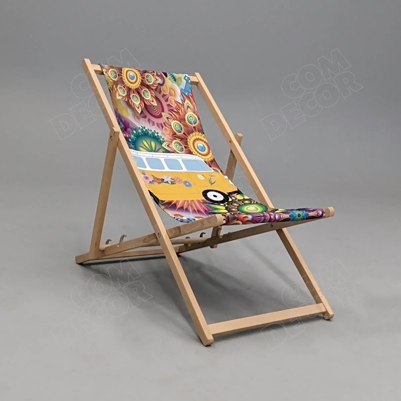 Deck chair with your pattern