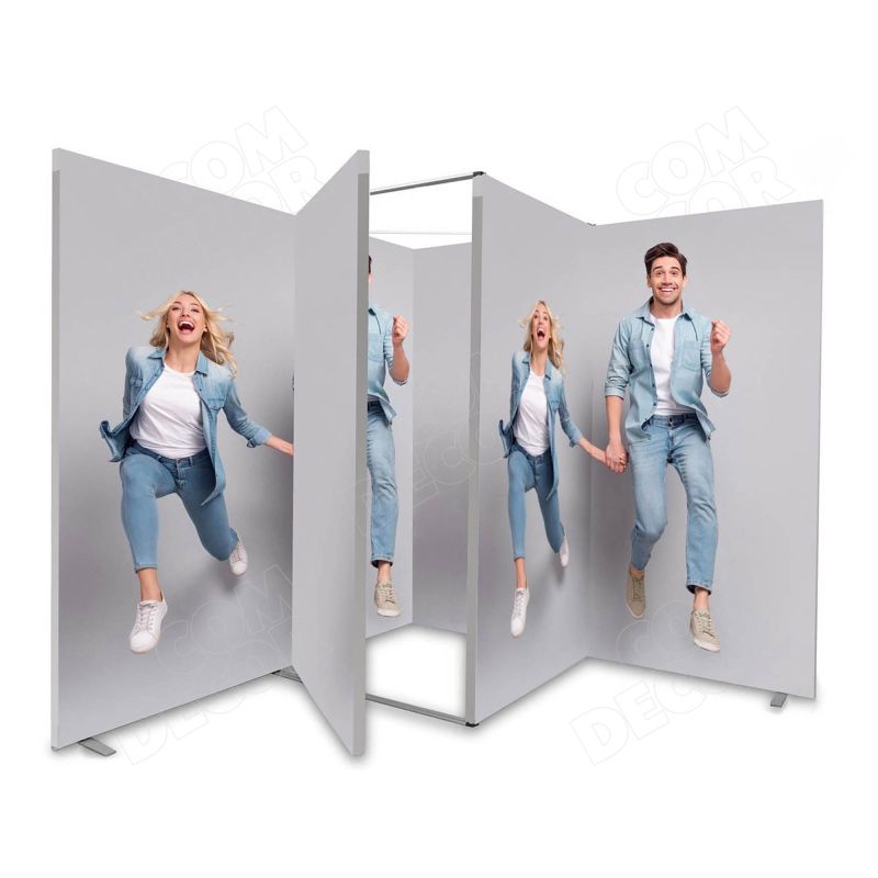 Reusable exhibition booth and accessories