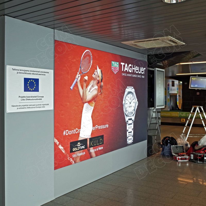 SEG lightbox at Tallinn Airport